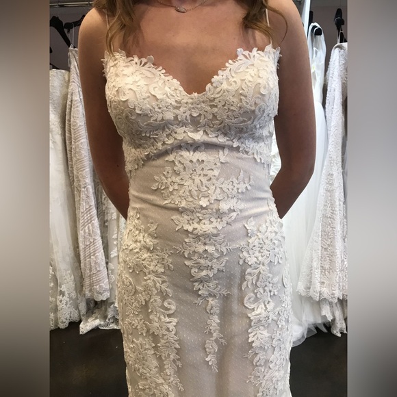 NWT SOTTERO AND MIDGLEY-MATTEA-5SR602 Wedding Dress - Size 8 - White - Mermaid - Picture 14 of 16